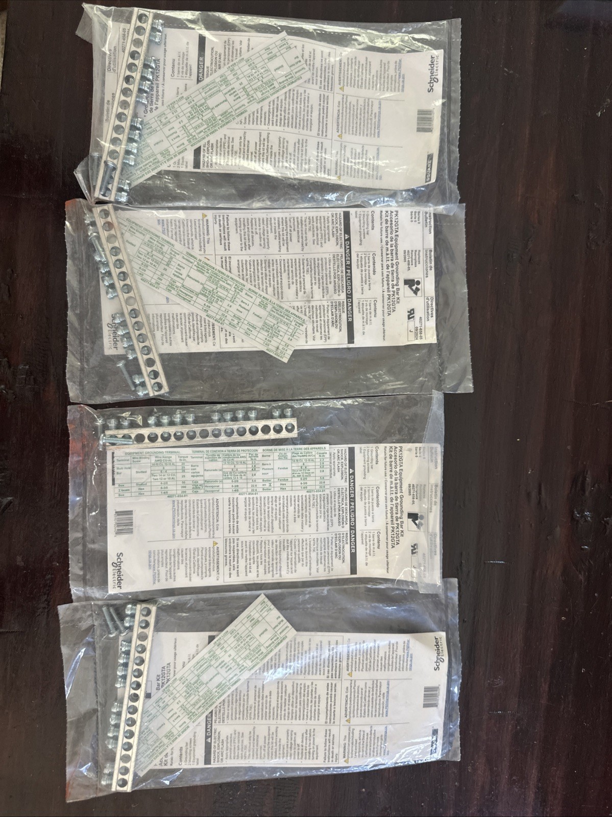 4 Pack Square D PK12GTA Gound Bar Kit