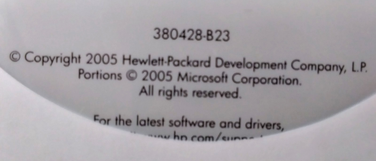HP Microsoft Windows XP Tablet PC Ed 2005 Software DVDs Recovery Multibay WinDVD