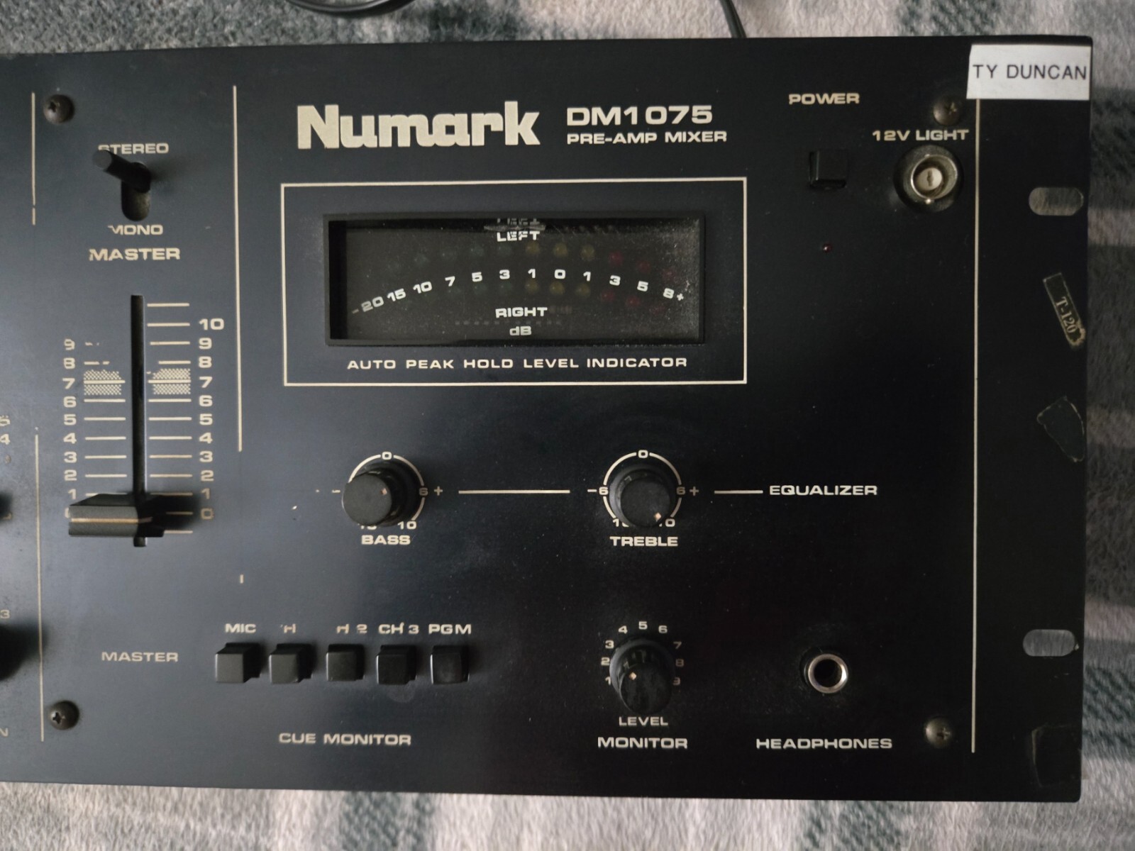 Vintage Numark DM1075 Pre-Amp Mixer