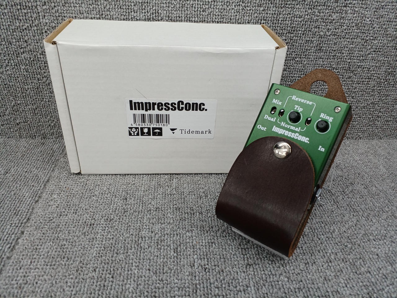 TIDEMARK IMPRESSCONC Preamp for Acoustic Guitar Strap 2-Channel Head Amp Used