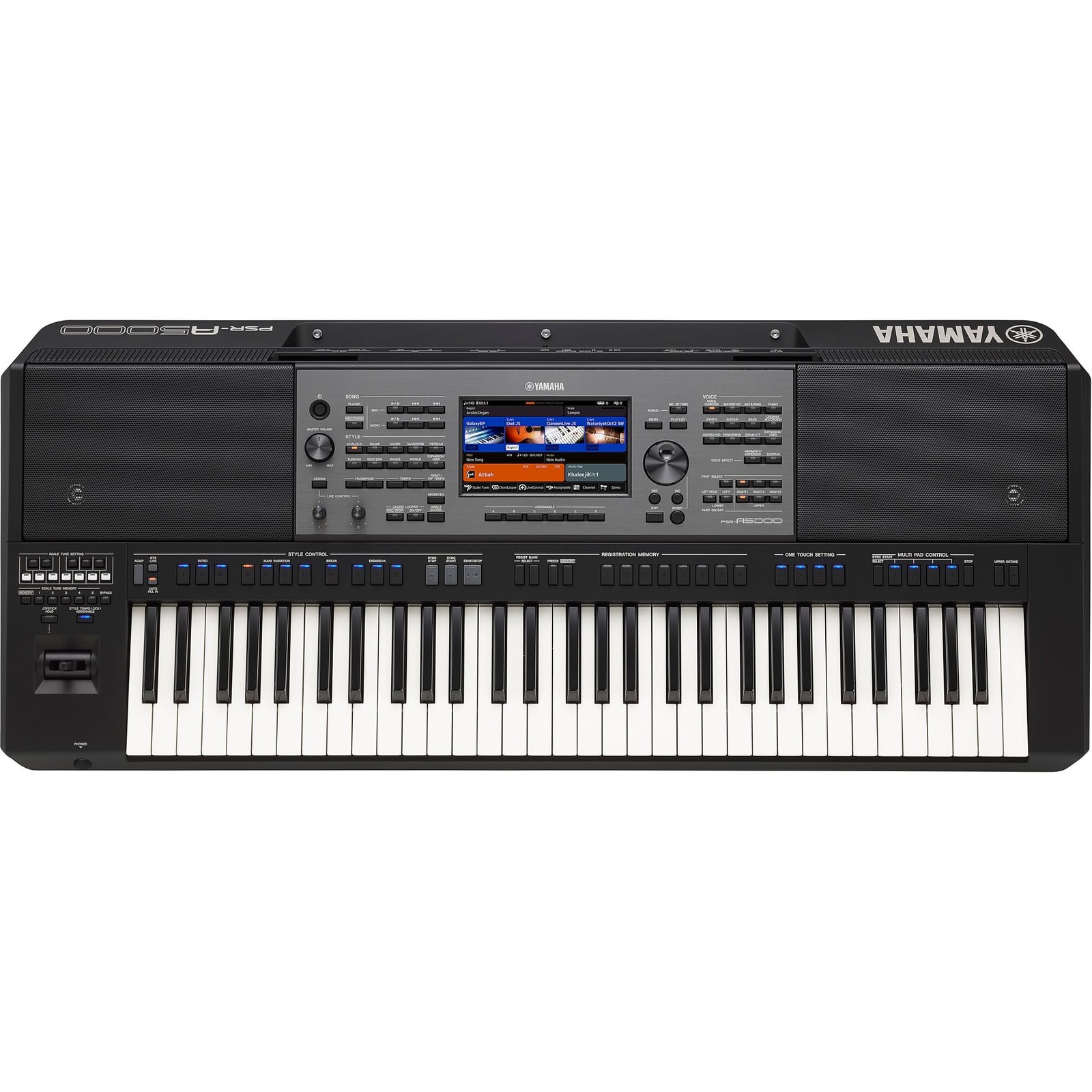 Yamaha PSR-A5000 61-Key World Arranger Keyboard, Black