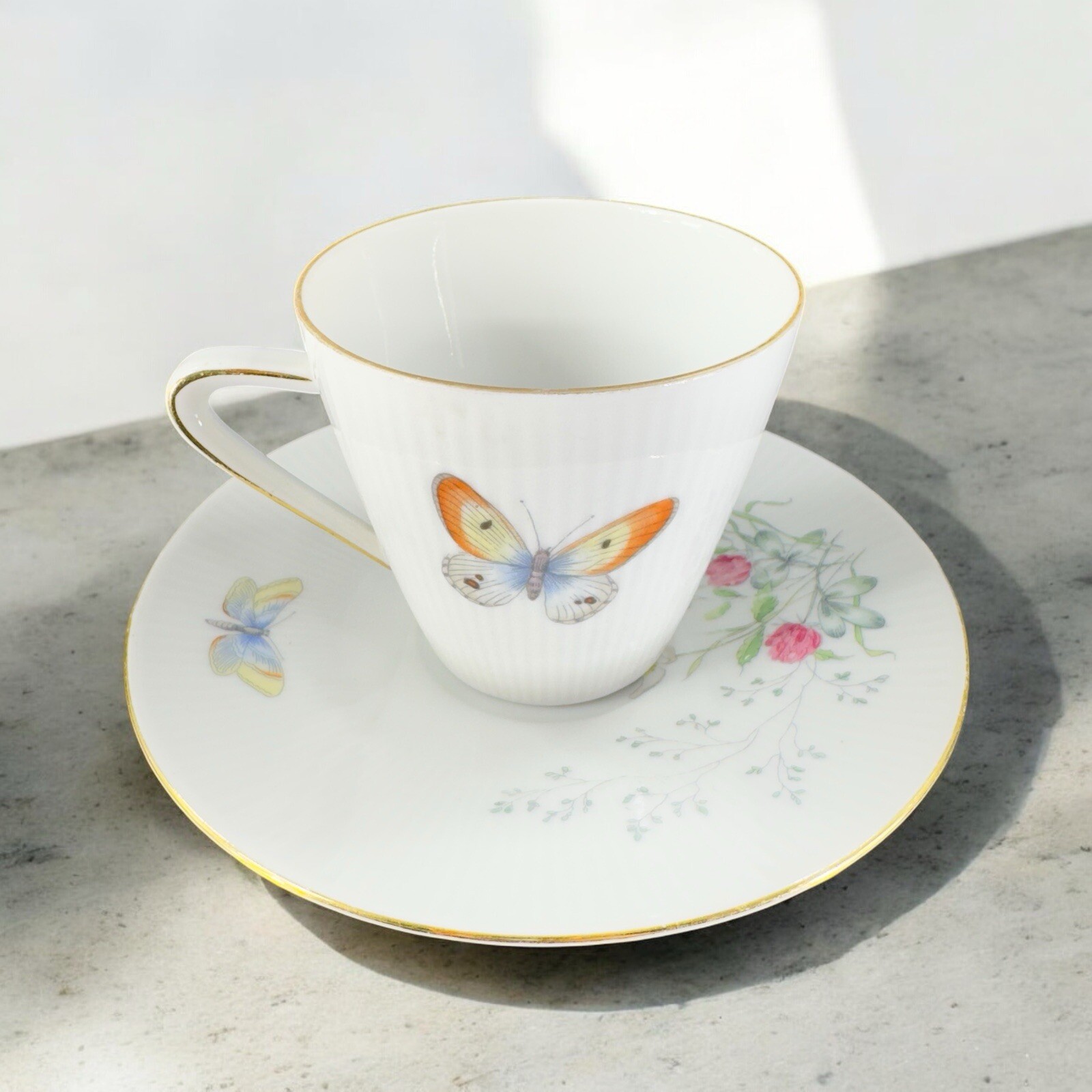 Seltmann Weiden Bavaria Monika Teacup And Saucer Set Fine Porcelain Germany VTG