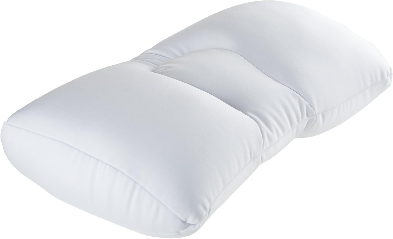 Microbead Pillow White Comfortable Ergonomic Travel Neck Support Pillow