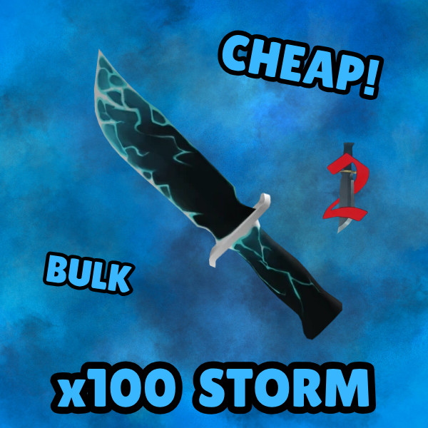 ⚡ MM2 x100 STORM BULK | HALLOWS 2024 RARE KNIFE | CHEAP | MM2 ⚡