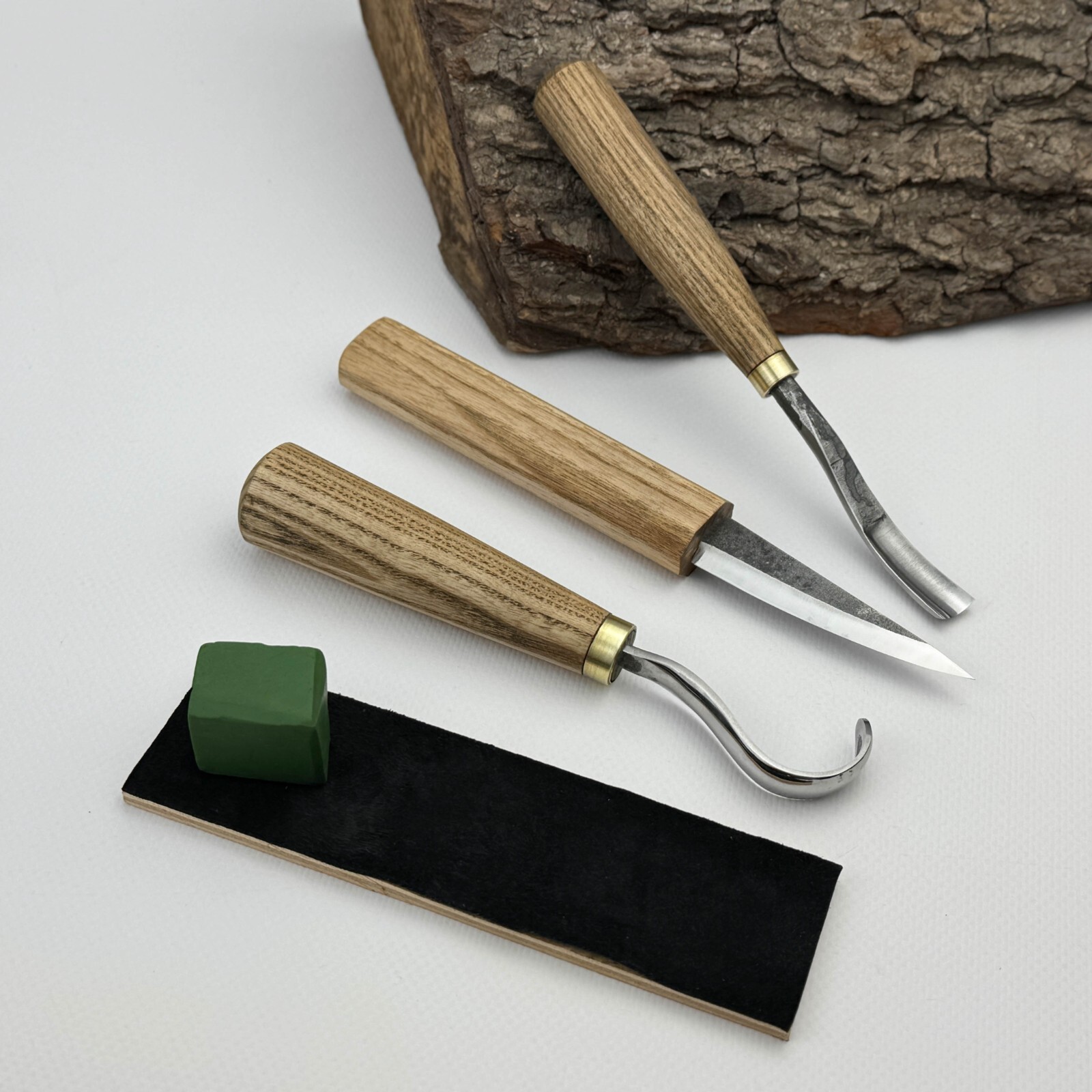 Wood Carving Kit – Forged Tools with Ergonomic Handles, Sharpening Set & Case