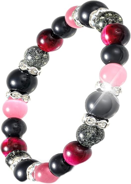 Women's Power Stone Bracelets:Natural Stones,Luck in Money,Work, Health. Present