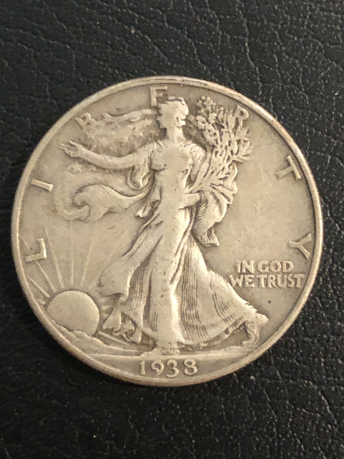 1938-D Walking Liberty Half Dollar F/VF Low mintage better date