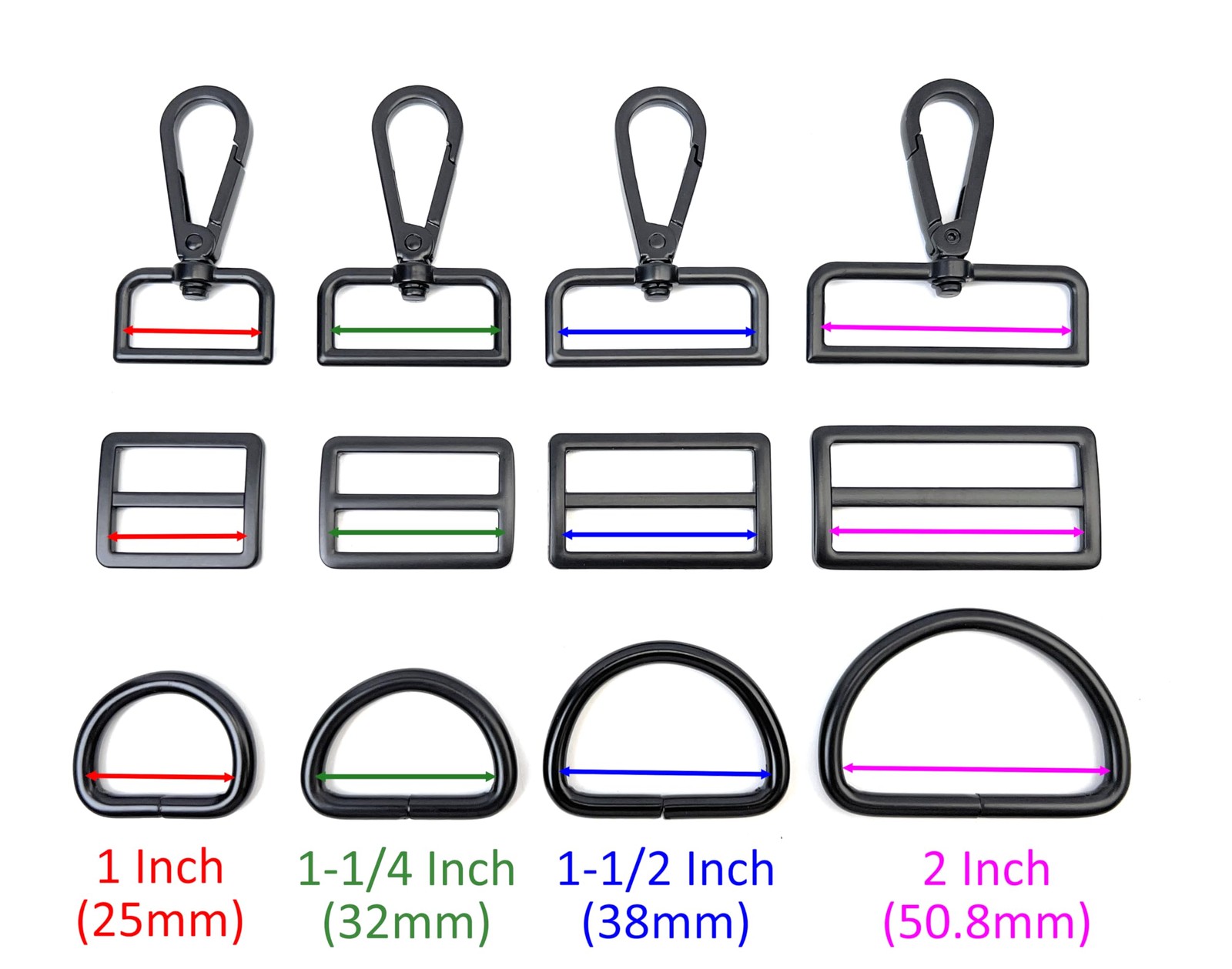15 Pcs 1-1/2" Bronze Purse Hardware Set