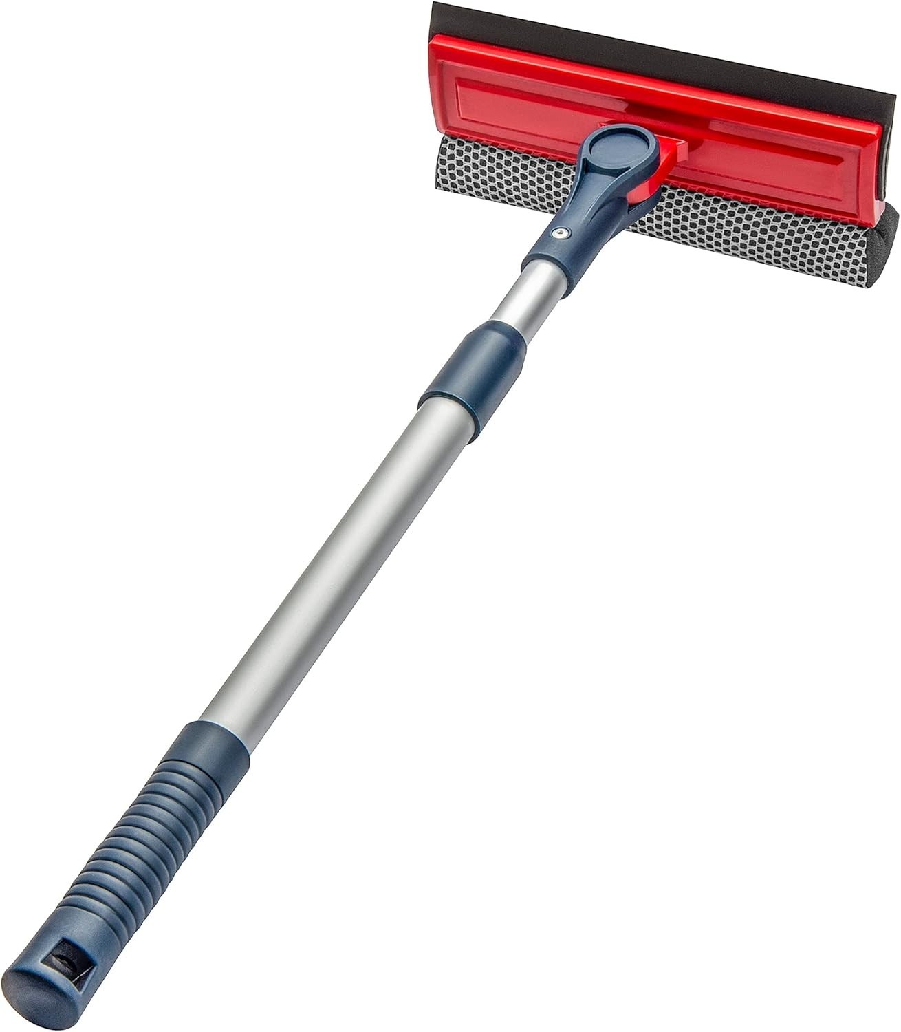 Professional Window Squeegee | 2-in-1 Window Cleaner Sponge and Soft Rubber S...