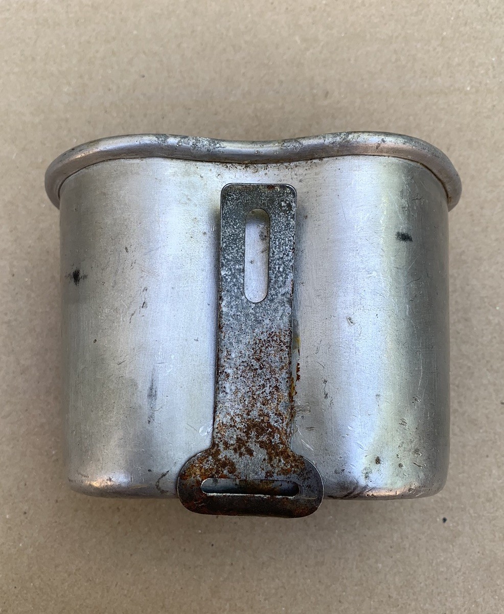 Original WWII US Military Canteen Cup 1945 Dated