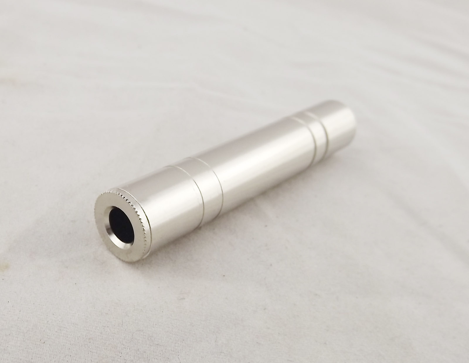 1x 6.35mm Stereo Female To 1/4" Female Coupler Metal Audio Headphone TRS Adapter