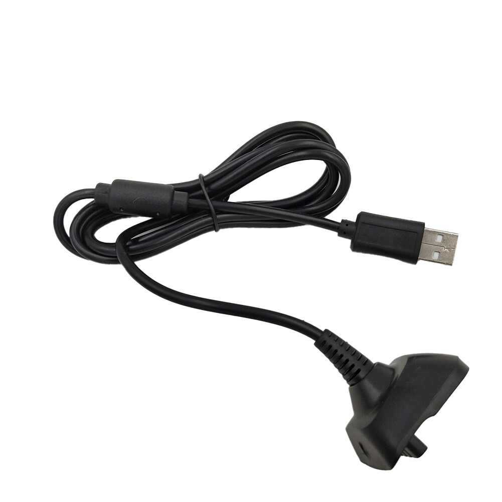 Xbox 360 Black Wireless Controller USB Charging Cable Replacement 2-4 Pcs