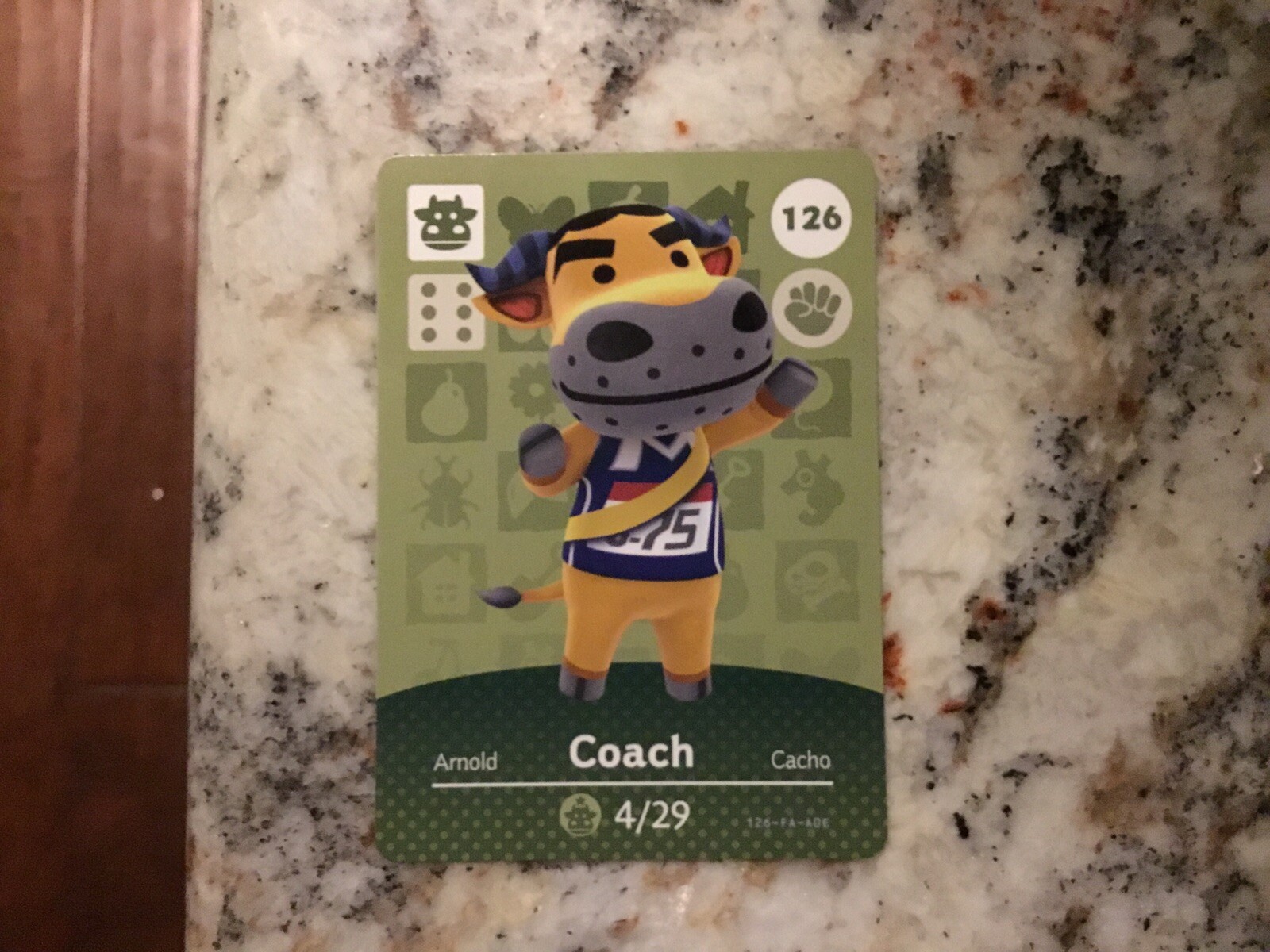 126 COACH Animal Crossing Amiibo Authentic Nintendo Mint Card 126-200