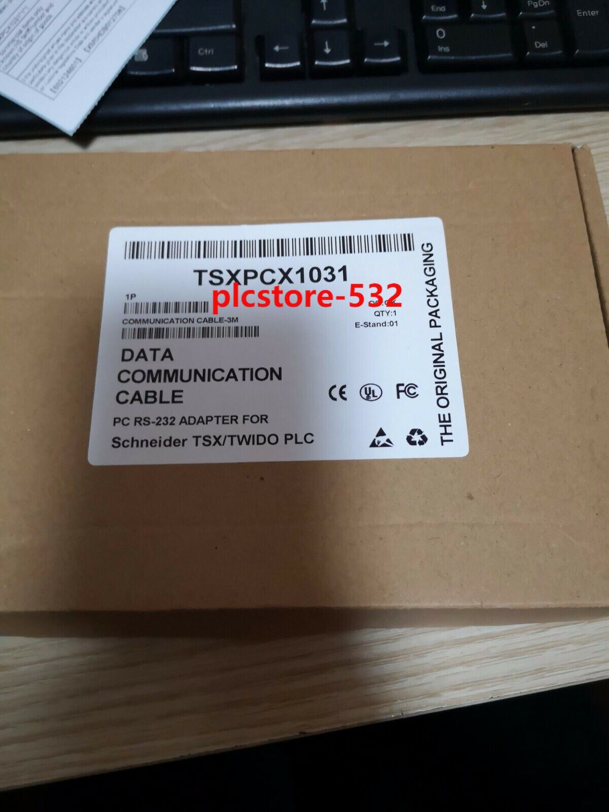 New Schneider TSXPCX1031 PLC Programming Cable For RS232/RS485