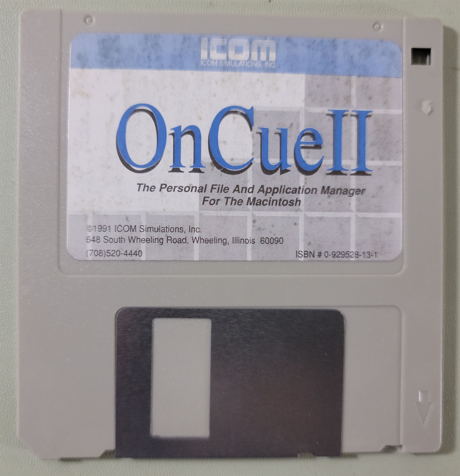 ICOM Simulations - OnCue II for Macintosh - Install Disk