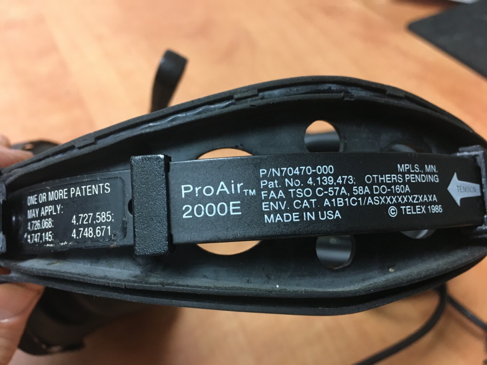 TELEX ProAir 2000E Aviation Headset with Microphone READ