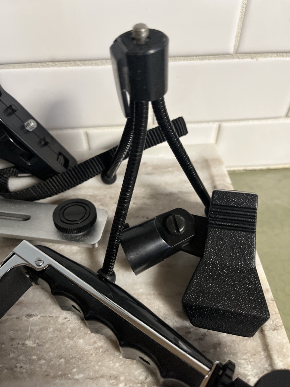 Camera Mount Accessory Lot – Clamps, Brackets, Quick Release Hardware