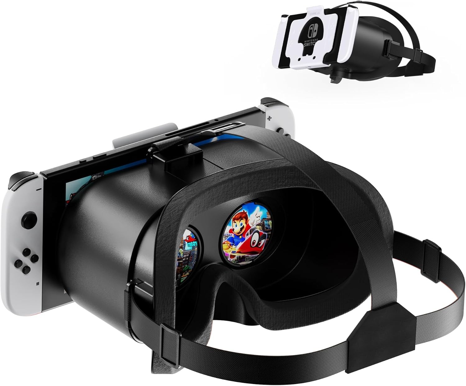VR Headset for Nintendo Switch OLED Adjustable Lens HD Lightweight EVA Lycra