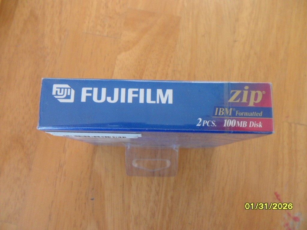 FUJIFILM ZIP 100 IBM Formatted 100 MB ZIP Disk NEW ORIGINAL (2 PACK)