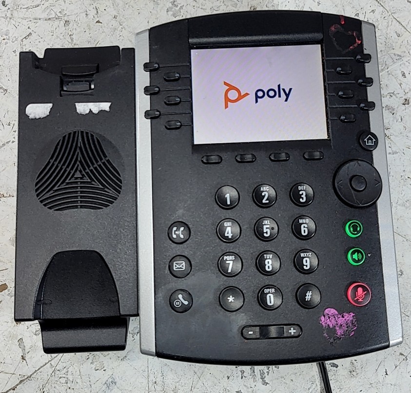 Polycom VVX 411 2201-48450-001 VoIP Digital Phones SEE NOTES