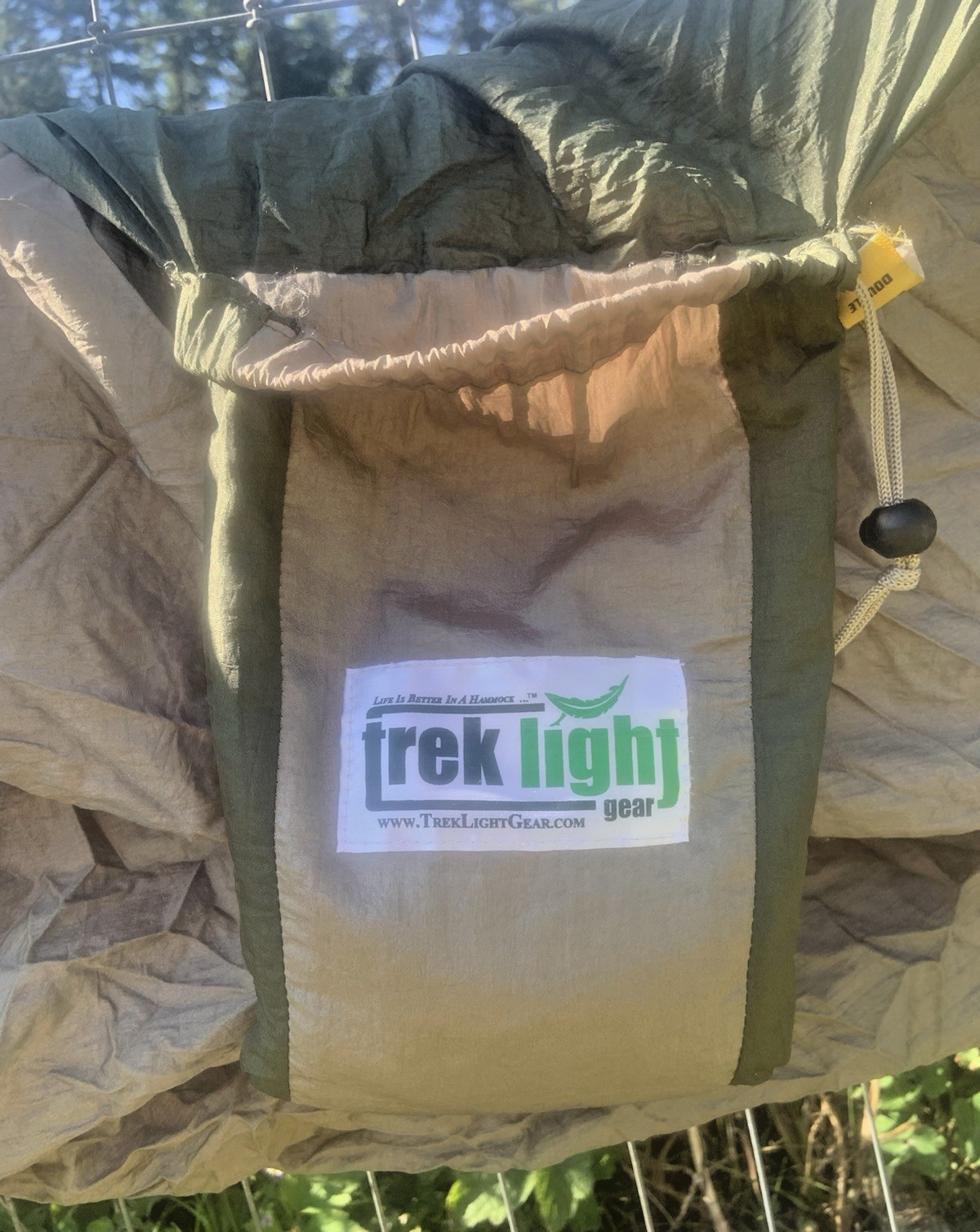Trek Light Gear * Camping Hammock Double Blanket w/Self Carry Bag