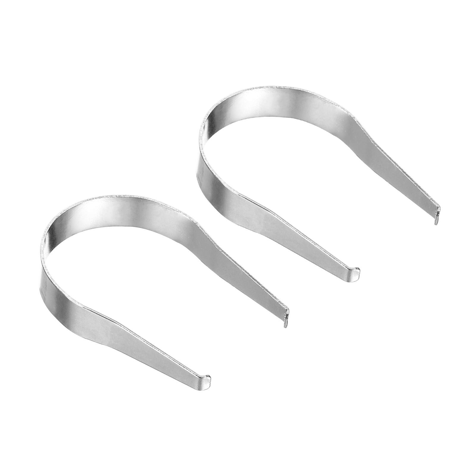 Keycap Puller Switch Remover DIY Tool Fixing Keyboard Metal 2pcs, Silver