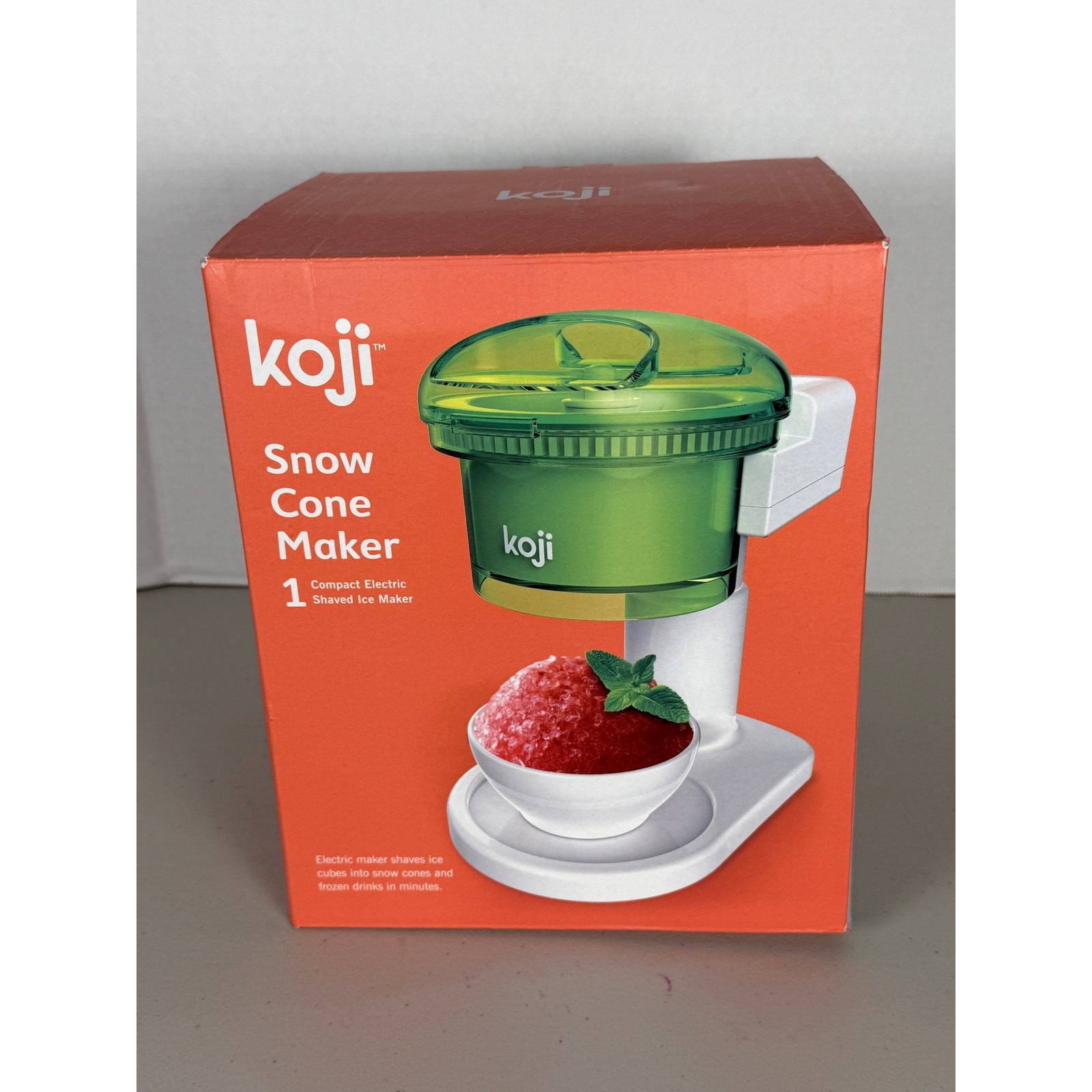 Koji KJ-008 Electric Ice Shaver Snow Cone Maker Shaved Ice Machine - NEW