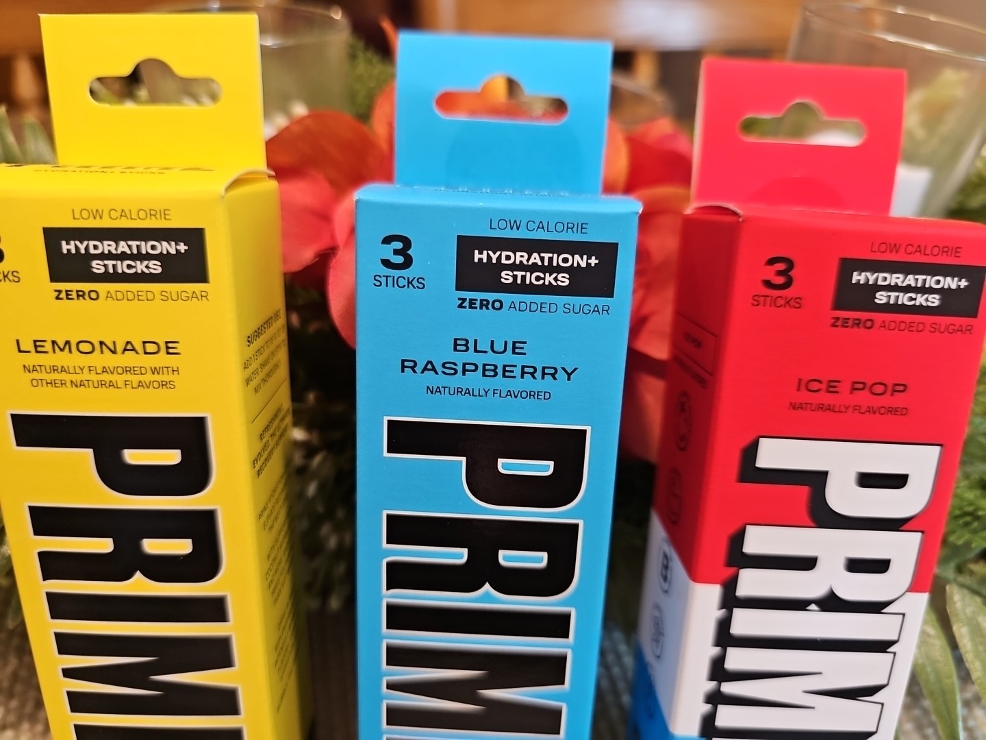 3 NEW PRIME HYDRATION LEMONADE ICE POP BLUE RASPBERRY ELECTROLYTE Drink Mix