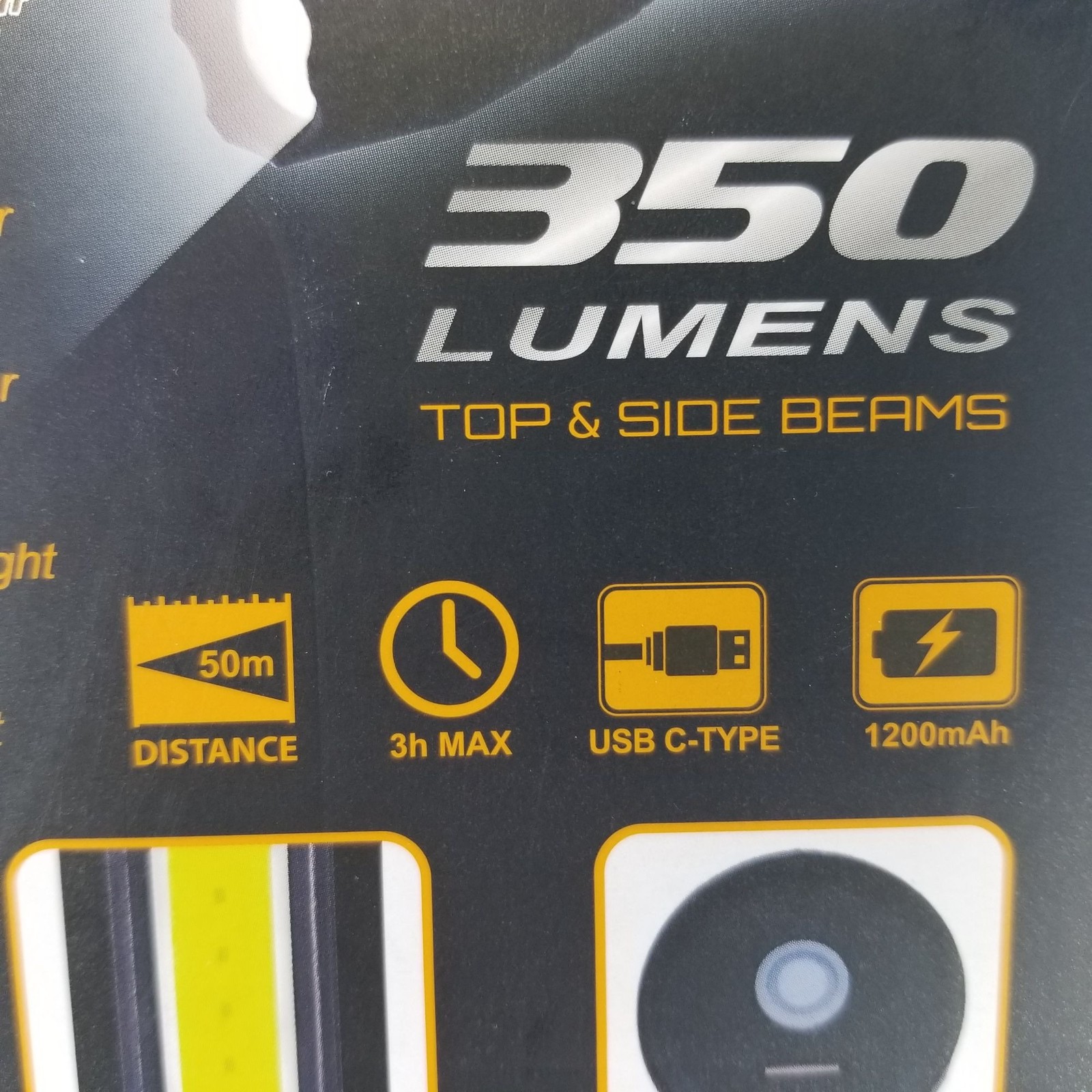 FARPOINT Rechargeable 350 Lumens Tactical Flashlight USB-C 4-Mode Waterproof