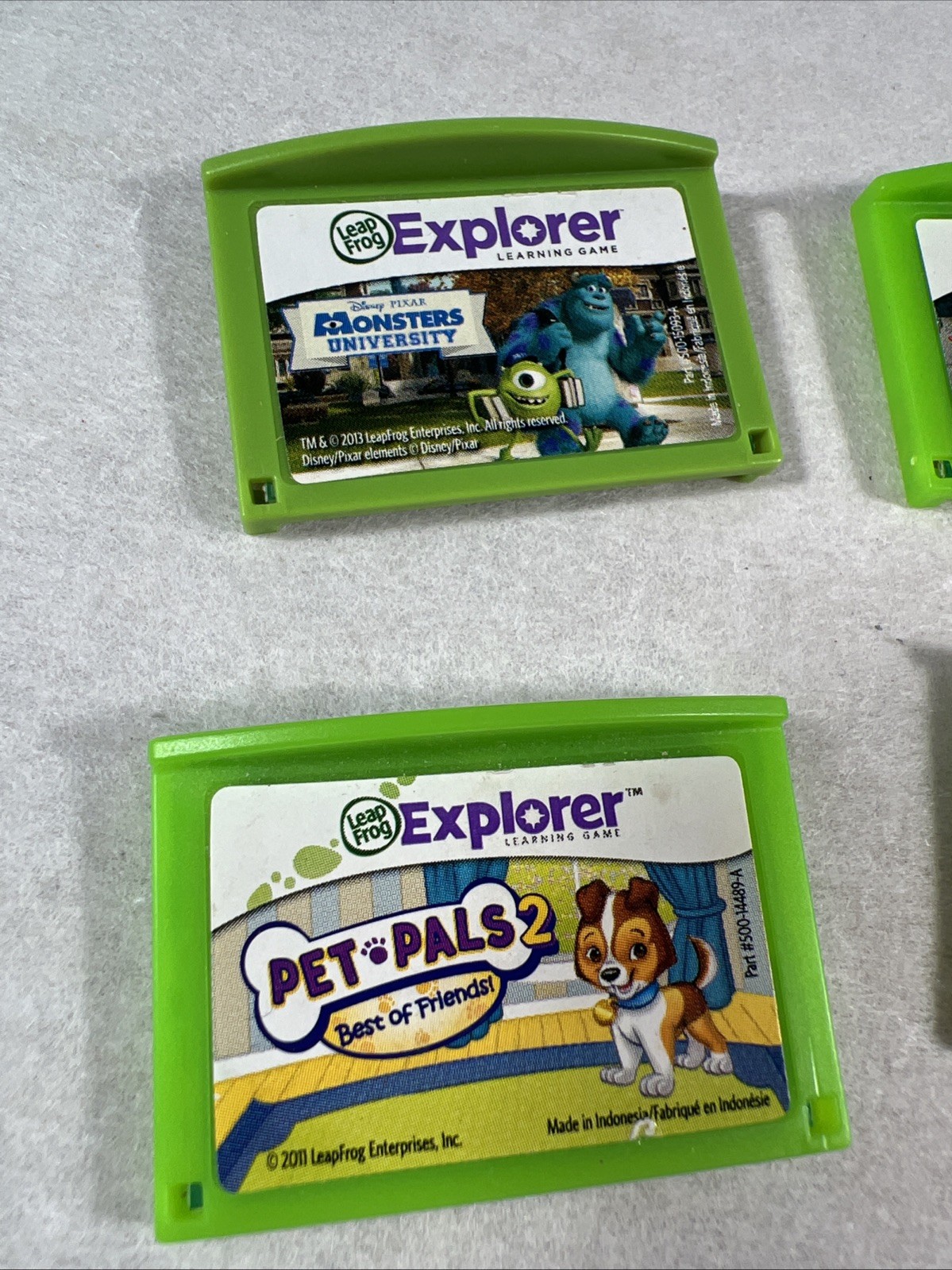 4 Leap Frog LeapPad Explorer Learning Game lot LeapPad 2 / 3 Disney