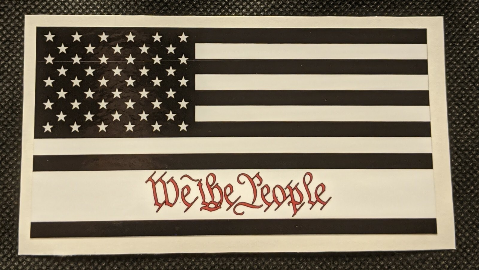 We The People American Flag Vinyl Sticker