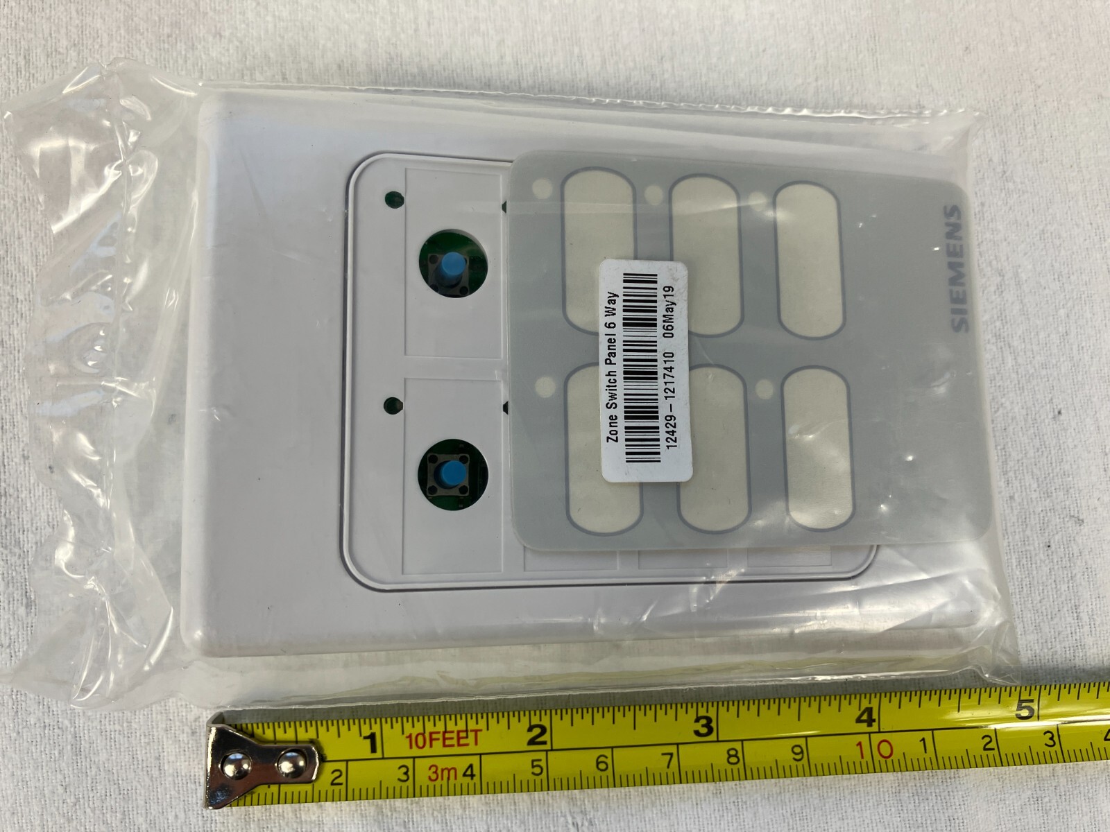 Siemens SEM12136 Touch Panel - Additional 6 Zone - 12429-1217410 - Unused