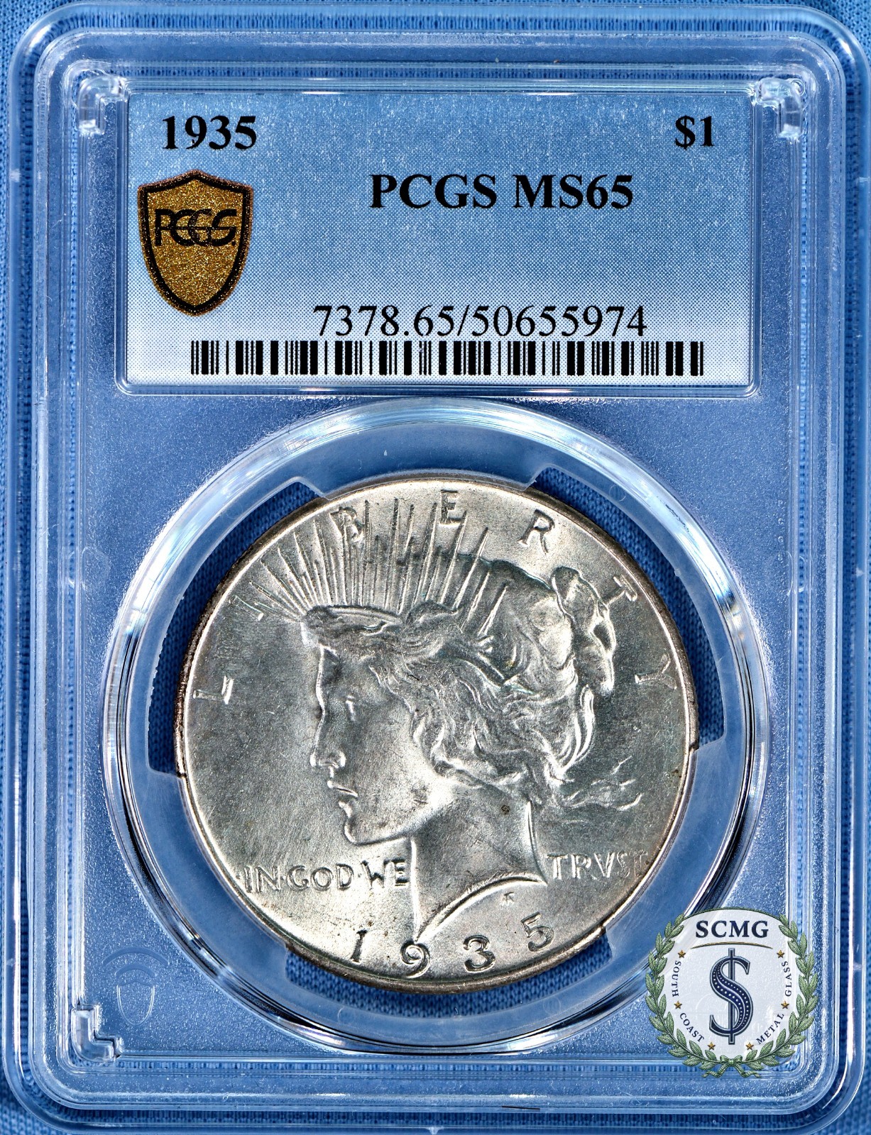 1935 Peace Dollar PCGS MS65 - PQ Gem Beauty!!!