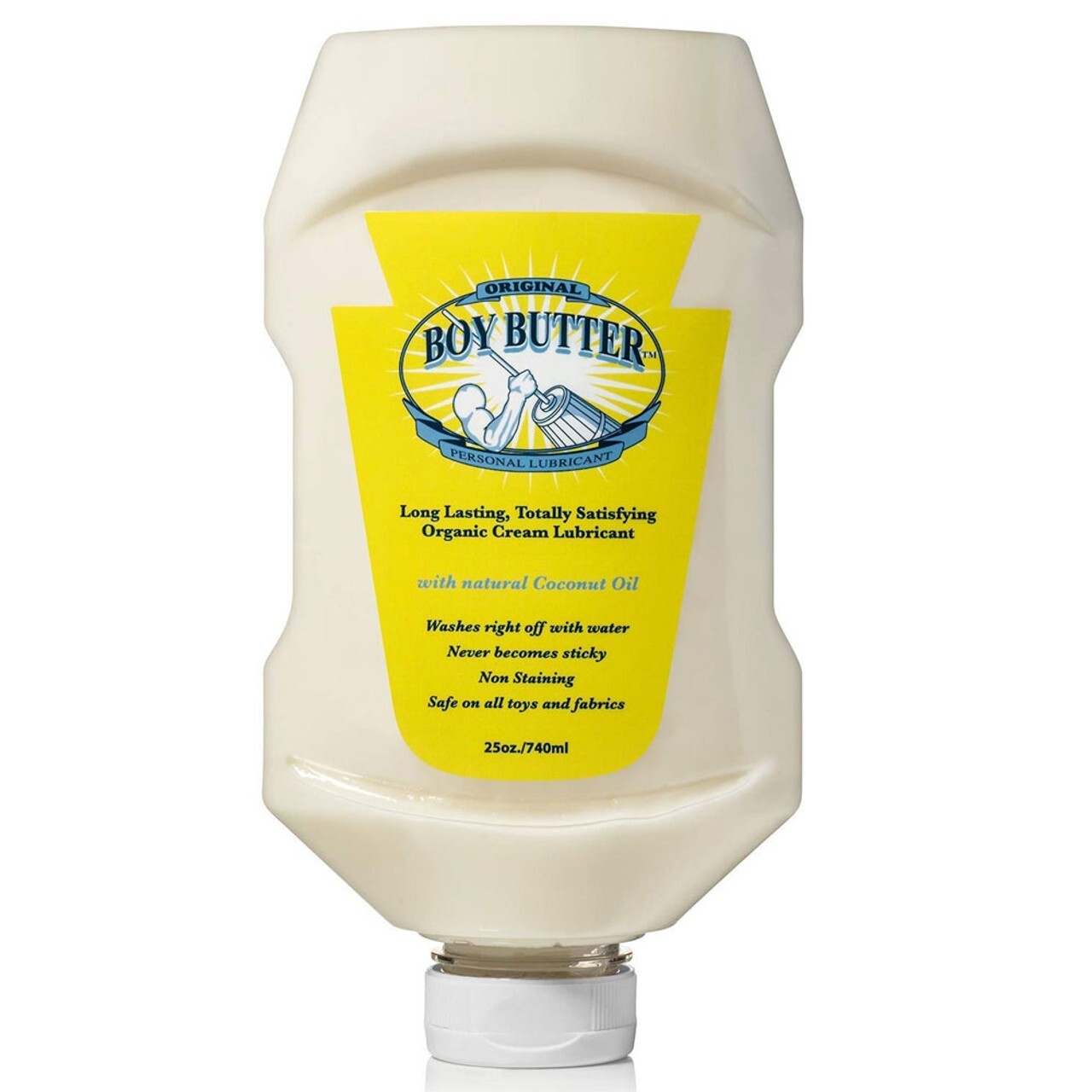 Boy Butter Original Oil-Based Lubricant - 25 oz Squeeze - Brand New & SEALED