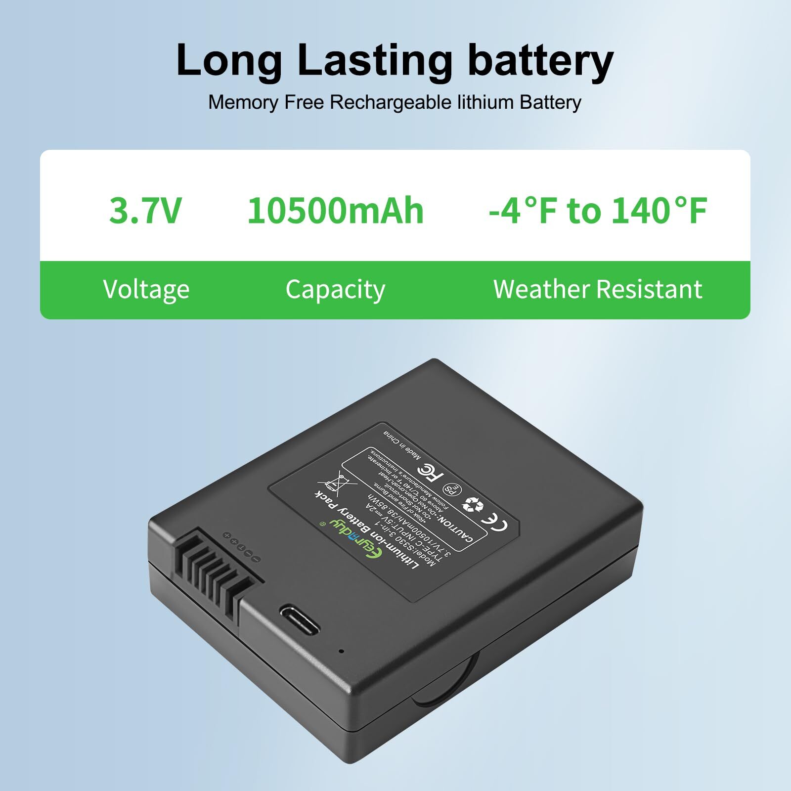 HB-S330 Battery for Eufy Security Smart Locks & Delivery Boxes 10500mAh