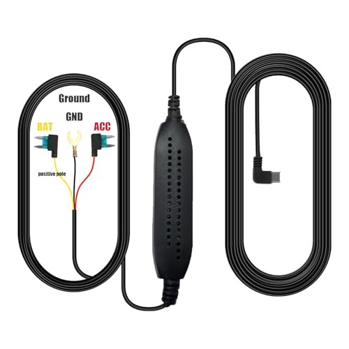 Aprilboy Type C Hardwire Kit for Dash Cam 11ft
