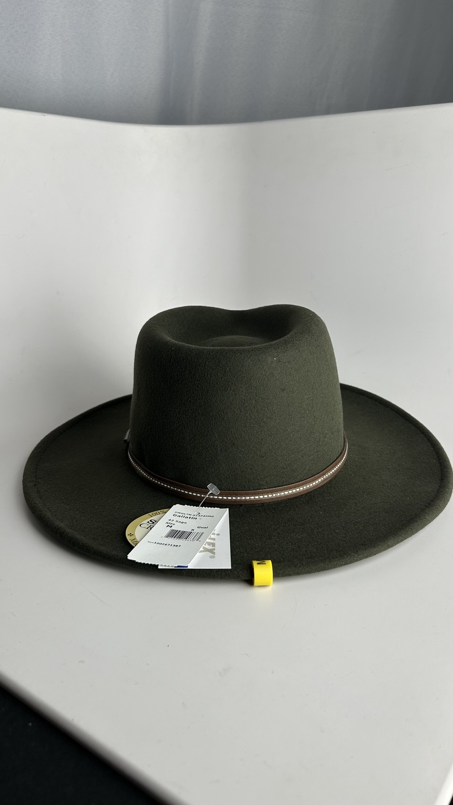 Stetson Mens Gallatin Crushable Wool Hat - Sage - M