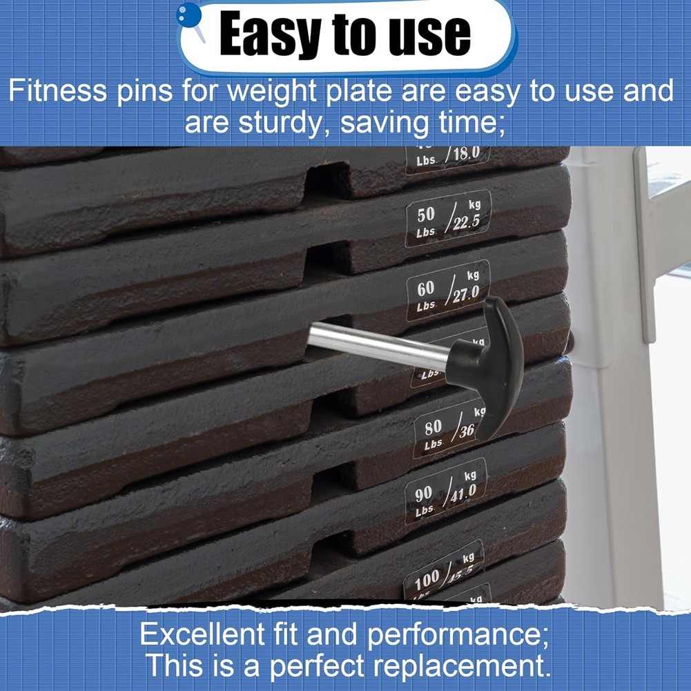 2pcs Weight Stack Pin, Tensile 3/8 Inch Diameter Locking Space Weight6345