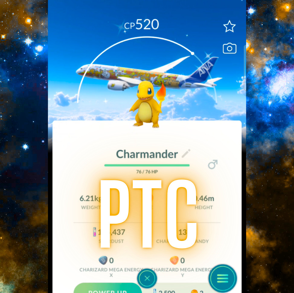 Pokémon Shiny Charmander Red Jet ANA Special BG | PTC Go ✨
