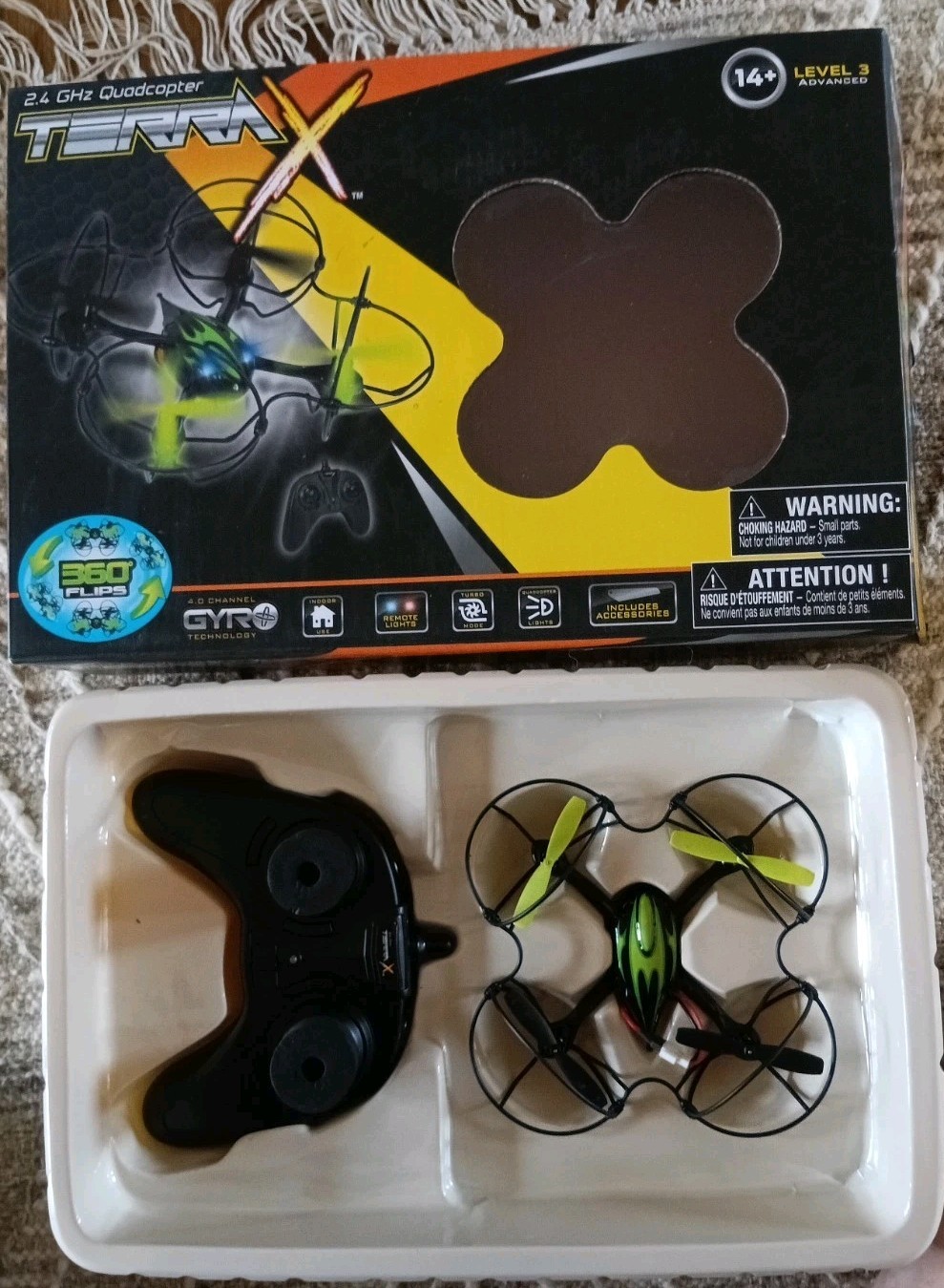 Terex Quadcopter 4.0 Channel Gyro Technology 360 Flips Drone