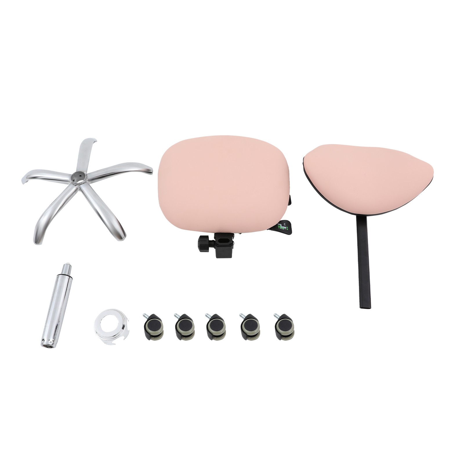 Ergonomic Rolling Stool Chair w/Backrest, Adjustable Saddle Chair Stool w/Wheels