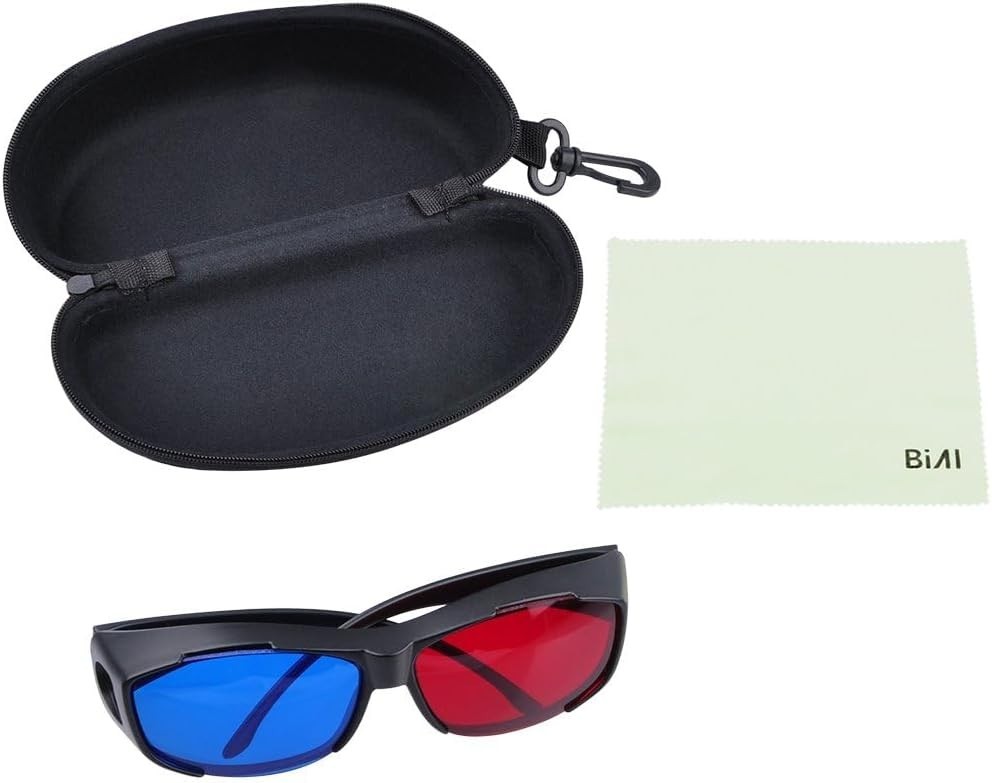 Cyan Anaglyph 3D Glasses - Experience Stunning 3D Visuals Effortlessly