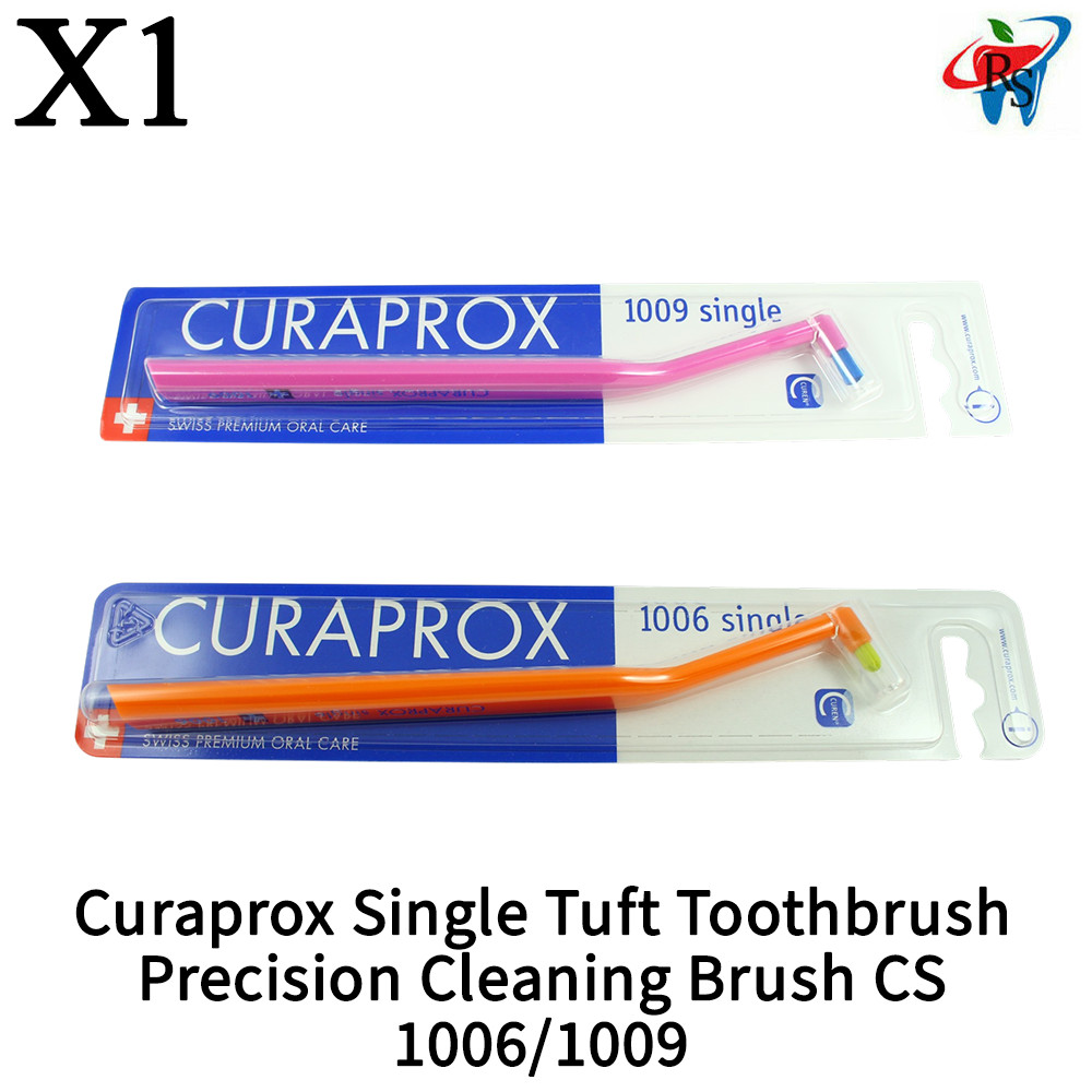 x1 Dental Curaprox Single Tuft Toothbrush Precision Cleaning Brush CS 1006/1009