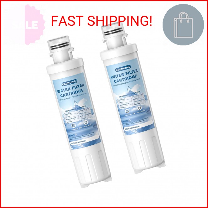 2 PACK MIWF6200 Water Filter Cartridge Compatible with Midea MRS26D5AST, MIWF620
