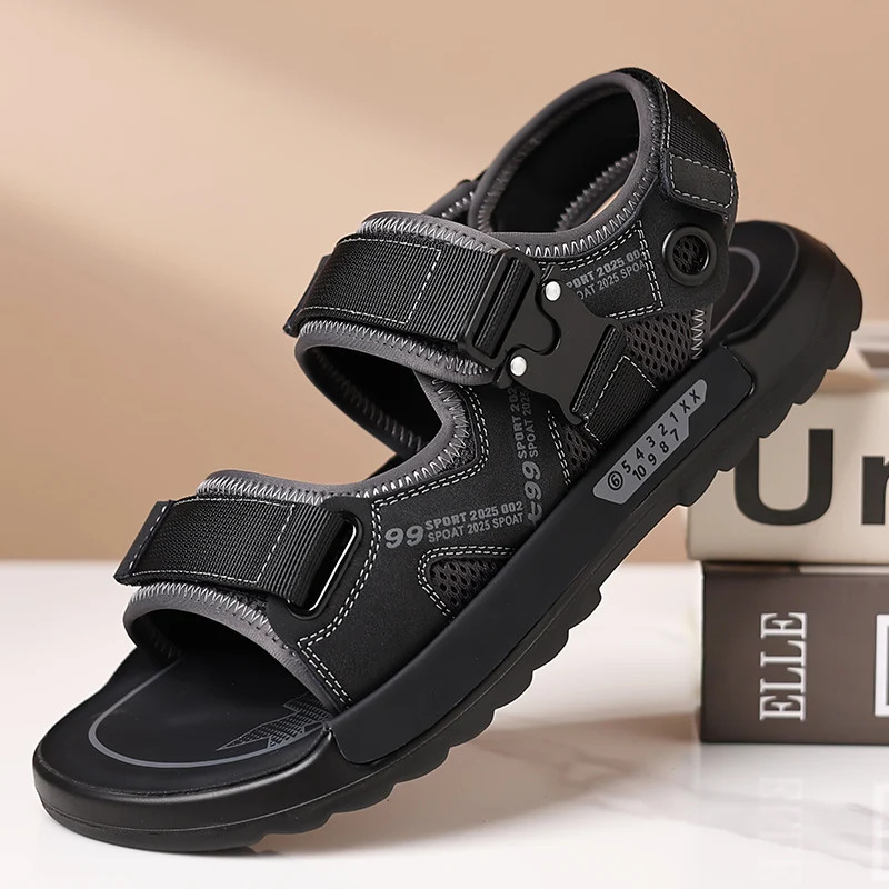 Men's Outdoor Casual Beach Sandals Comfortable Soft-Soled Fashionable Shoes