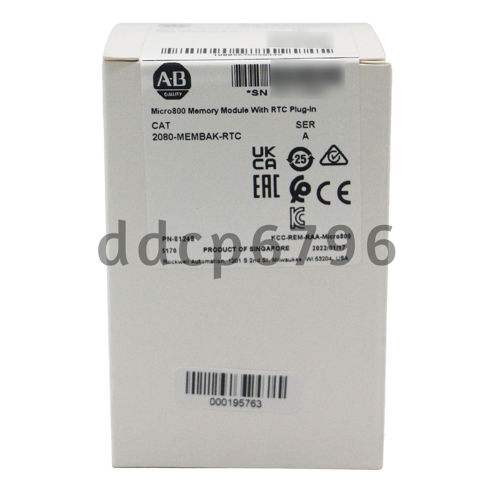 2080-MEMBAK-RTC New AB Micro800 Memory Module With RTC Plug-In Allen Bradley