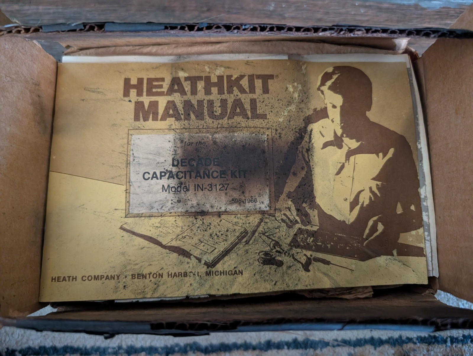 HEATHKIT DECADE CAPACITANCE BOX MODEL IN-3127 - Unassembled, NOS