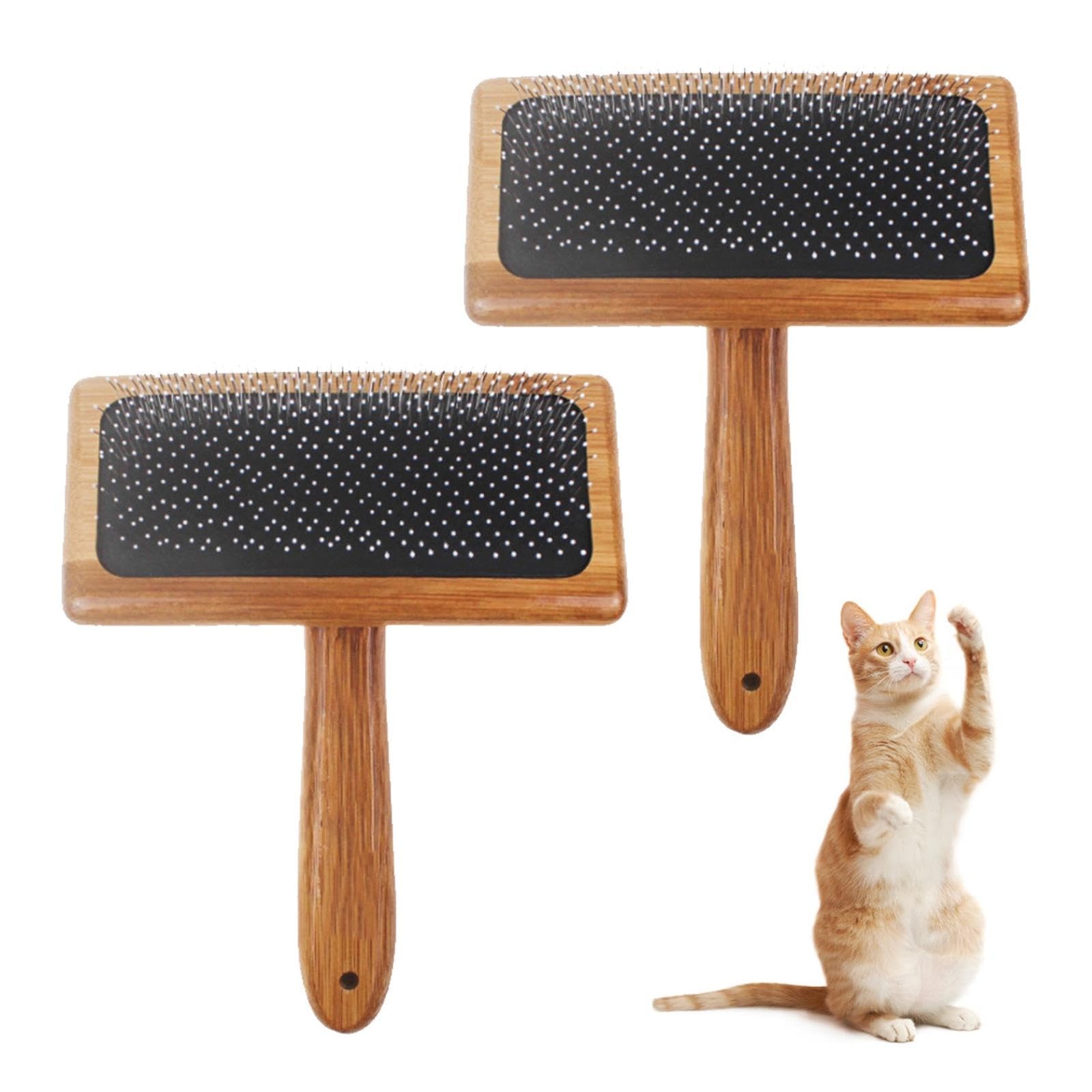 2pcs Wool Carders, Carding Comb, Hand Carders for Wool, Comb Bamboo L