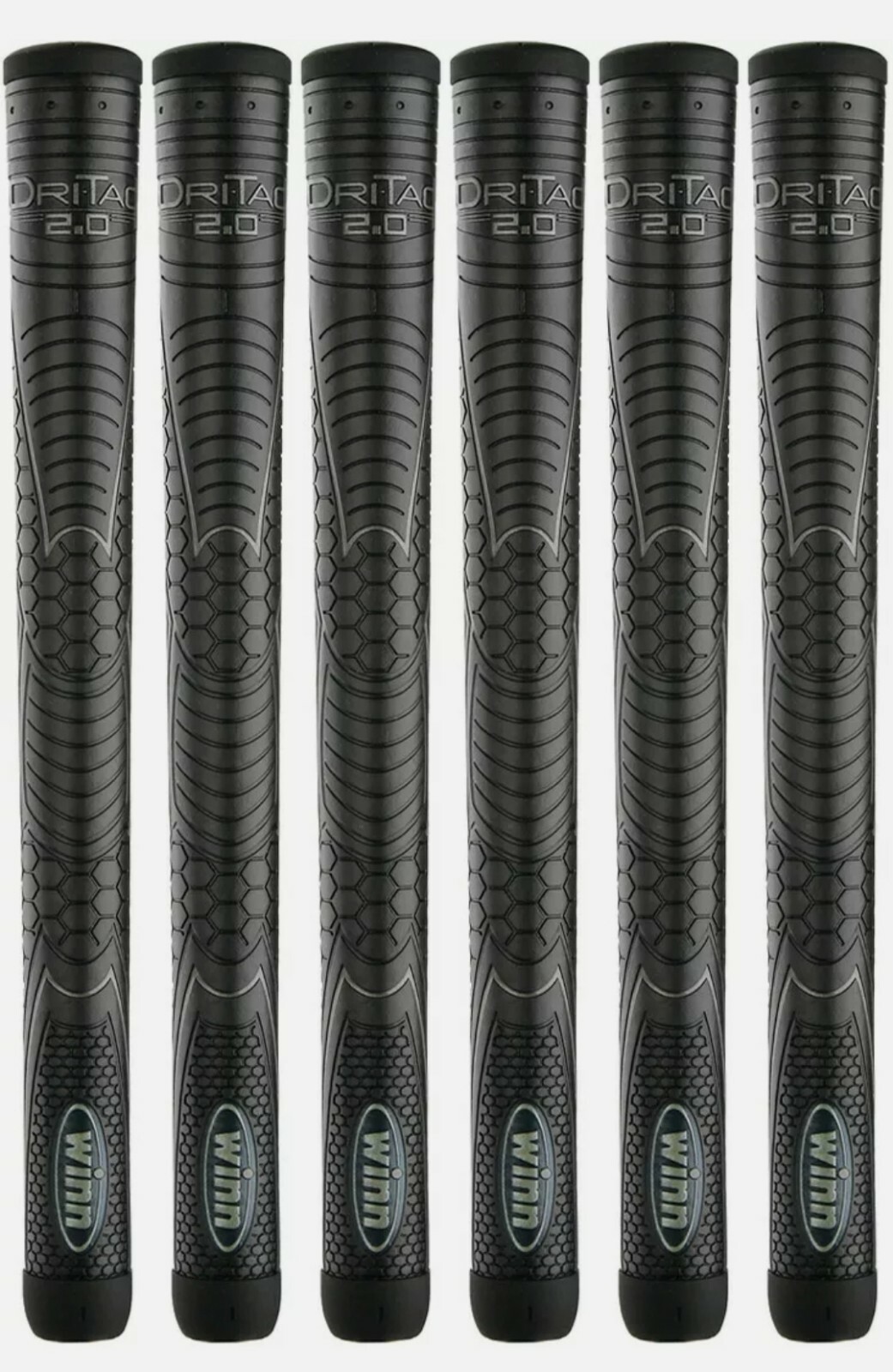 Winn DRI-TAC 2.0 Oversize Jumbo Golf Grip (+1/8) - Set of 6
