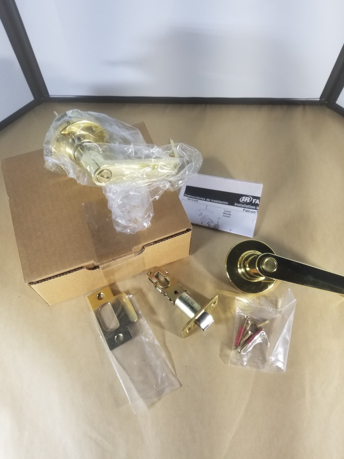 Falcon Y301D Dane 605 Bright Brass Privacy Lock